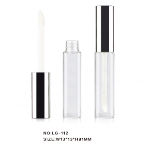 Best Selling Flat Lid Square Lip Gloss Tubes with Wands Empty Lip Gloss Tube with Logo