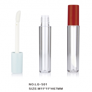 Best Seller Plastic Empty Liquid Lip Gloss Case Clear Bottle Packaging with Brush