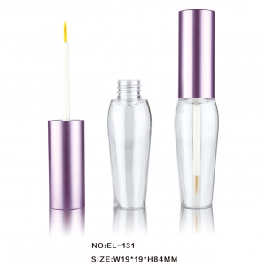 Cosmetic Empty Eyeliner tube container Eyelash Bottle With Brush Plugs