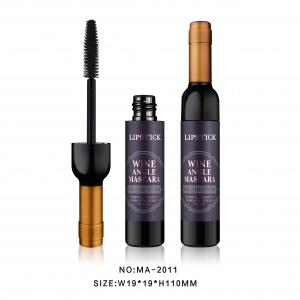 Red Wine Shape Mascara Container Packaging Empty Mascara Tube with Mascara Brush