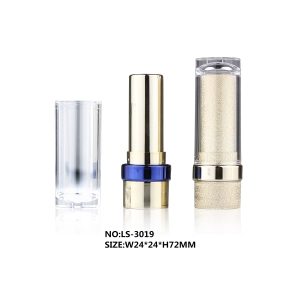 Wholesale Price Elegant Metallized Empty Round Plastic Liquid Lipstick Tube Packaging