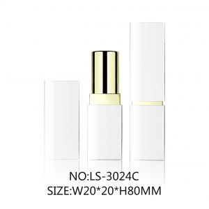Eco Friendly White Plastic Tube for Lipstick Square Lipstick Container Makeup Packaging