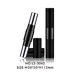 New Design 2 in 1 Lipstick Tubes Highlighter Concealer Packaging Duo Lipstick Makeup Tube