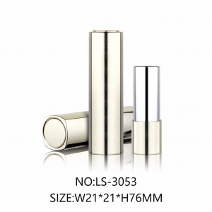 New Design Metallized Square Pressed Type Bounding Lipstick Tube Cosmetic Packaging