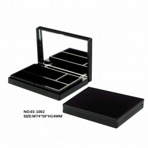 High Quality Empty Cosmetic Packaging Container 2 Color Eyeshadow Box Empty Eyeshadow Case