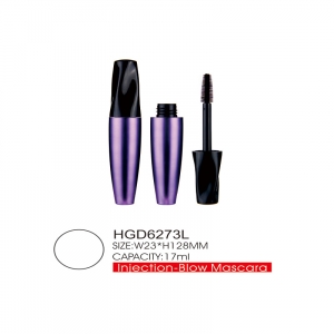 Crown shap Cosmetic Packaging Tube Bottle Empty Airtight Mascara Tube with fiber Brush