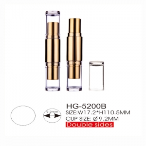 OEM magnetic luxury round aluminum lipstick tube gold cosmetic makeup packaging