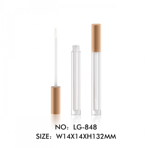 Best Selling Flat Lid Slim Square Lip Gloss Tubes with Wands Lip Gloss Tube with Custom Logo
